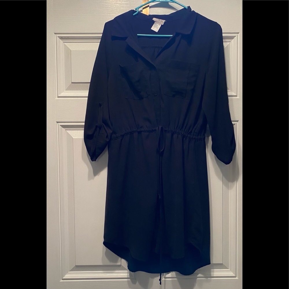 Black Sienna Sky button down dress - Size Medium
